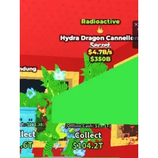 🔥 ☢️ FIRE TRAIT!!! RADIOACTIVE Hydra Dragon Cannelloni 4.7B/s - SAB (Fast Delivery)