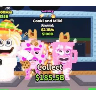 🍬 3 TRAITS!!! Candy Cooki and Milki 2.1B/s- SAB (Fast Delivery)