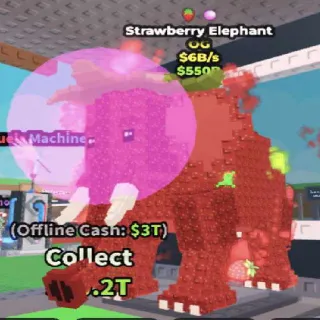 🍓 2 TRAITS!!!! 'OG' STRAWBERRY ELEPHANT 6B/s - SAB (Fast Delivery) 🐘