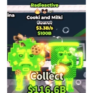 ☢️ 3 TRAITS!!! Radioactive Cooki and Milki 3.3B/s - SAB (Fast Delivery)