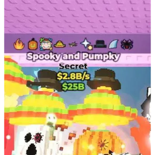 🎃 9 TRAITS!!! Spooky and Pumpky 2.8B/s - SAB (Fast Delivery)