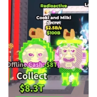 ☢️ 3 TRAITS!!! Radioactive Cooki and Milki 2.5B/s - SAB (Fast Delivery)