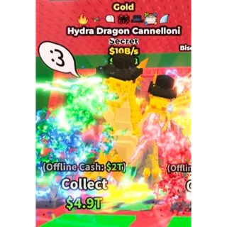 🔥7 TRAITS!!! Gold Hydra Dragon Cannelloni 10B/s  - SAB (Fast Delivery) 🐉