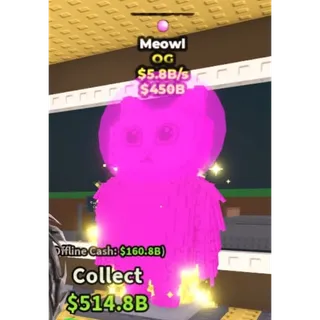 🌈 BUBBLEGUM TRAIT!!! RAINBOW [OG] MEOWL 5.3B/s!!! - SAB (Steal A Brainrot) 🐱