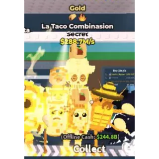 🏆 2 TRAITS!!! Gold La Taco Combinasion 288.7M/s - SAB (Fast Delivery)