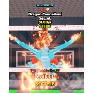 🌮 2 TRAITS!!! Diamond Dragon Cannelloni 1.8B/s - SAB (Fast Delivery)