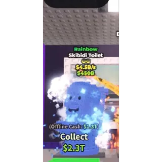 🌈 [OG] RAINBOW Skibidi Toilet 4.5B/s - SAB (Fast Delivery)