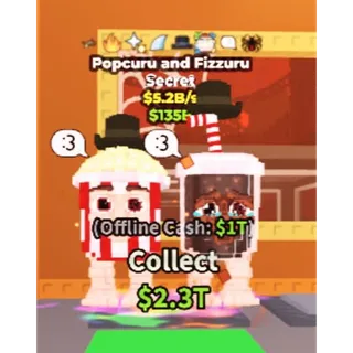 🔥 8 TRAITS!!! Popcuru and Fizzuru 5.2B/s - SAB (Fast Delivery) 🍿