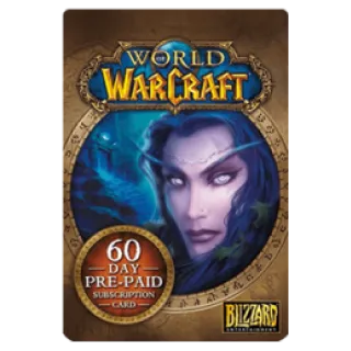 World of warcraft (US) 60 days game time (retail/classic/classicCata)