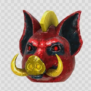 Fasnacht Glowing Pig