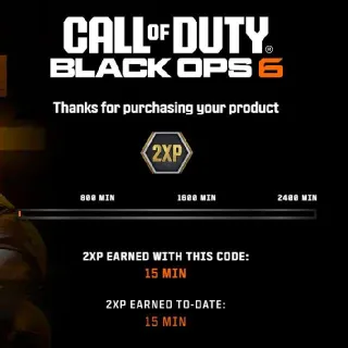 15 Minutes DOUBLE XP Boost l CoD BLACKOPS 6