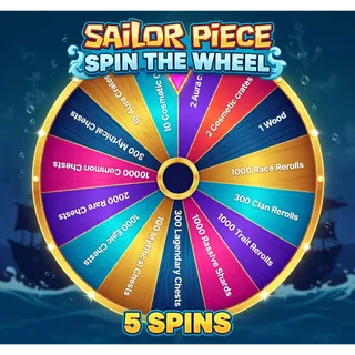 SAILOR PIECE | SPIN THE WHEEL (5 SPINS)