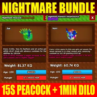 15S PEACOCK + HUGE RBH DILO