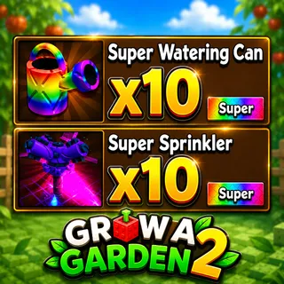 10 SUPER SPRINKLER + 10 SUPER WATERING CAN