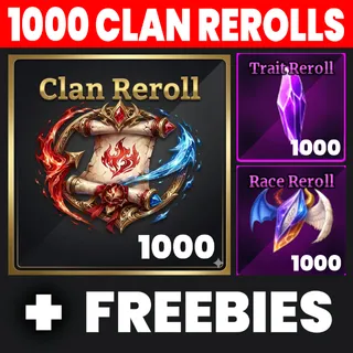1000 CLAN REROLLS + FREEBIES | SAILOR PIECE