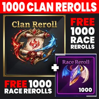 1000 CLAN REROLLS + FREE 1000 RACE REROLLS | SAILOR PIECE