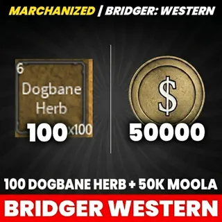 100 DOGBANE HERB + 50K MOOLA