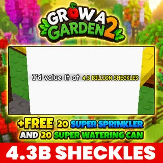4.3 BILLION SHECKLES | GROW A GARDEN 2