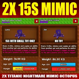 2X TITANIC MIMIC 15S CD