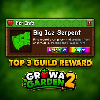 BIG RAINBOW ICE SERPENT | TOP 3 GUILD REWARD