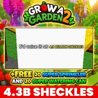 4.3 BILLION SHECKLES | GROW A GARDEN 2