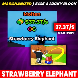 37.3T/s STRAWBERRY ELEPHANT | KICK A LUCKY BLOCK