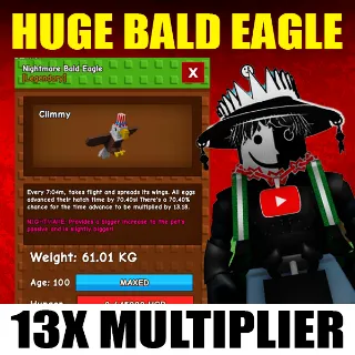 HUGE NIGHTMARE BALD EAGLE