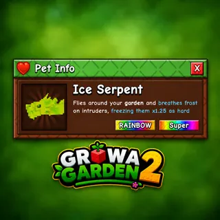 RAINBOW ICE SERPENT | GROW A GARDEN 2