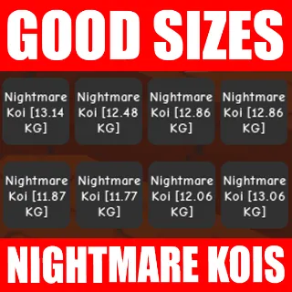 8X NIGHTMARE KOI | AGE 100 | 50%