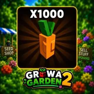 1000 CARROT SEED | GROW A GARDEN 2