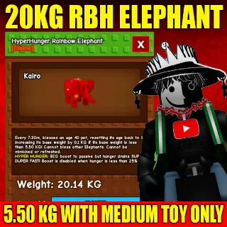 RAINBOW HATCHED ELEPHANT