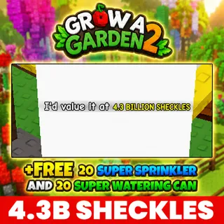 4.3 BILLION SHECKLES | GROW A GARDEN 2