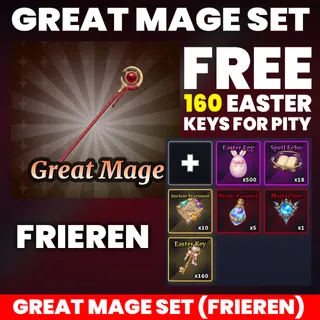 GREAT MAGE SET + FREE 160 EASTER KEY FOR TITLE PITY
