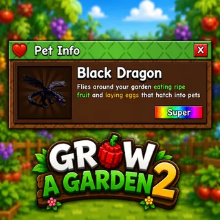 BLACK DRAGON | GROW A GARDEN 2