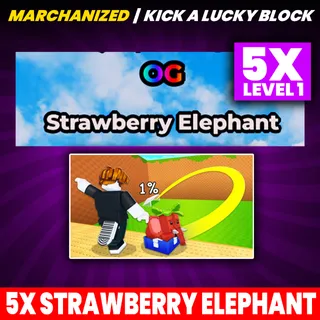 5X STRAWBERRY ELEPHANT | RANDOM MUTATION | KICK A LUCKY BLOCK
