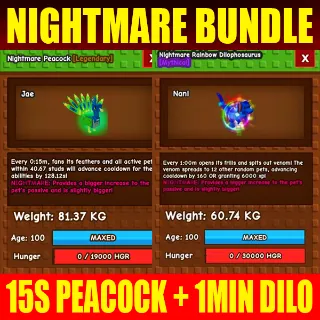 15S PEACOCK + HUGE RBH DILO