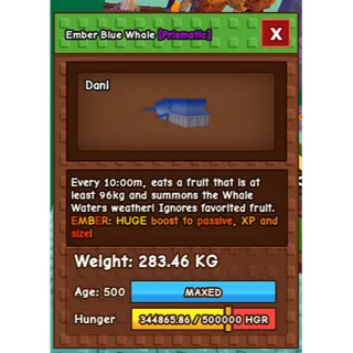 Ember Blue Whale