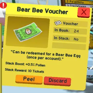 Bear Bee Voucher