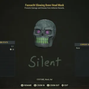 Glowing Bone Head Mask