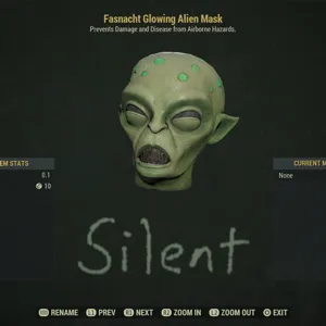 Glowing Alien Mask