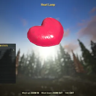Rare Misc | Heart Lamp | Not Displayable |