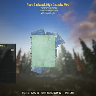 Plan | Backpack High Capacity Mod |