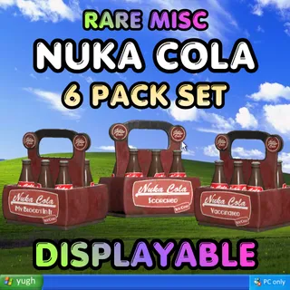 Rare Misc | Nuka Cola 6 pack Bundle x3 | Displayable | My Blood's In It, Scorched, Vaccinated |