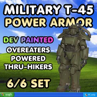 Power Armor | Military T-45 | ★ Overeaters ★★ Powered ★★★ Thru-Hikers | Dev Paint |