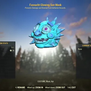 Rare Apparel | Fasnacht Glowing Skull Mask |