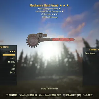 Survival | LVL 50 | Mechanic's Best Friend | ★ Troubleshooter's ★★ Heavy Hitter's ★★★ Strength |