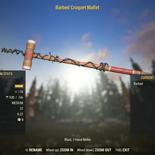 Dev Gun | LVL 1 | Red Croquet Mallet |