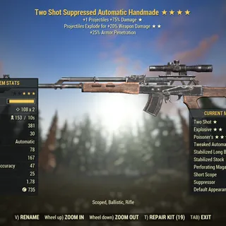 Injected Effect | LVL 50 | Handmade | ★ Two Shot ★★ Explosive ★★★★ Poisoner's | Poison Handmade |
