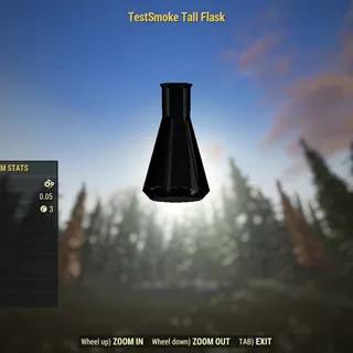 Dev Junk | TestSmoke Tall Flask | Displayable |