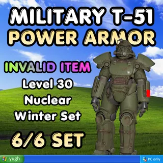 Power Armor | Nuclear Winter Military T-51 | Apparel Item |